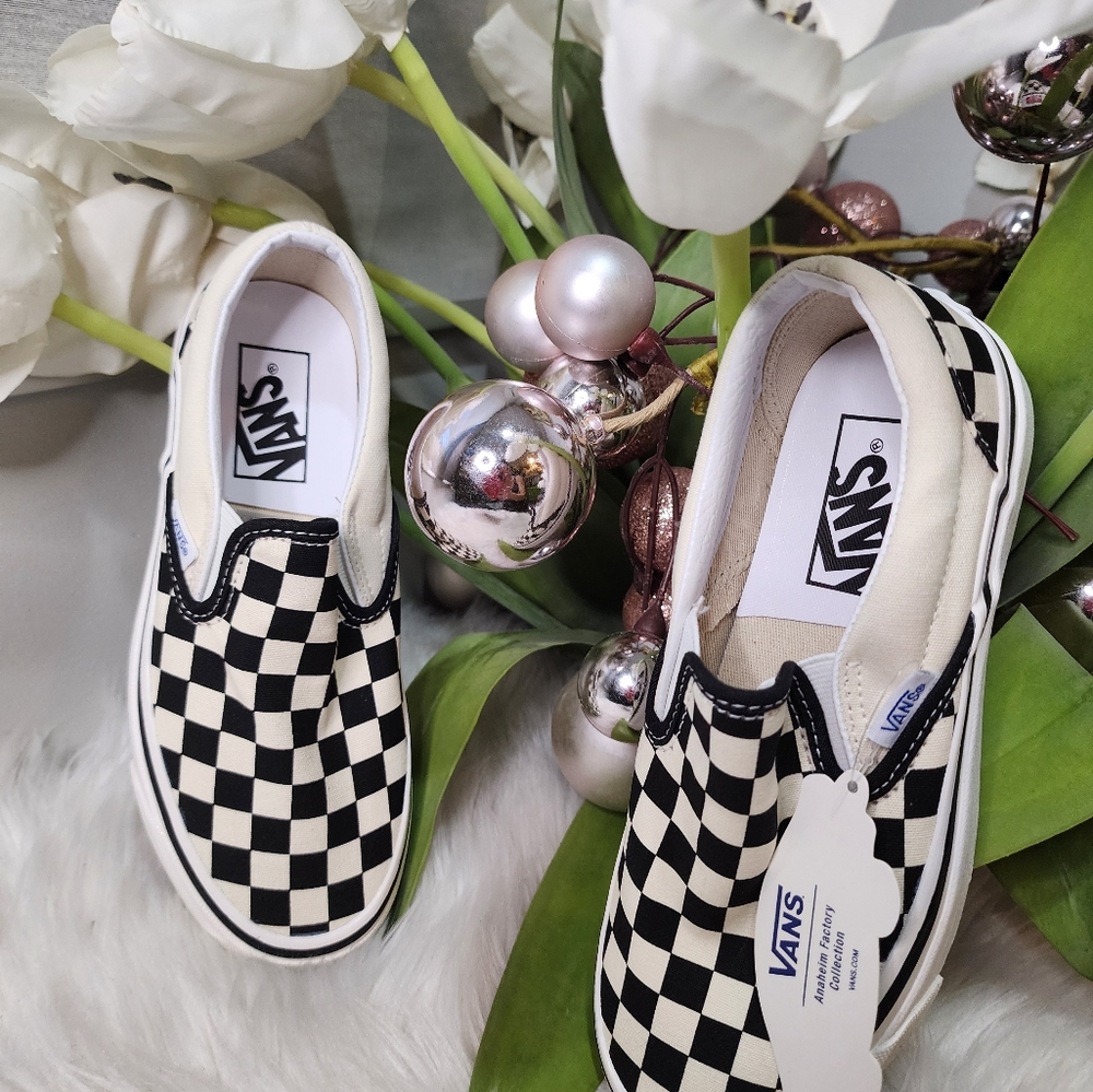 Vans Skate Slip-On Checkerboard Shoe brand new
